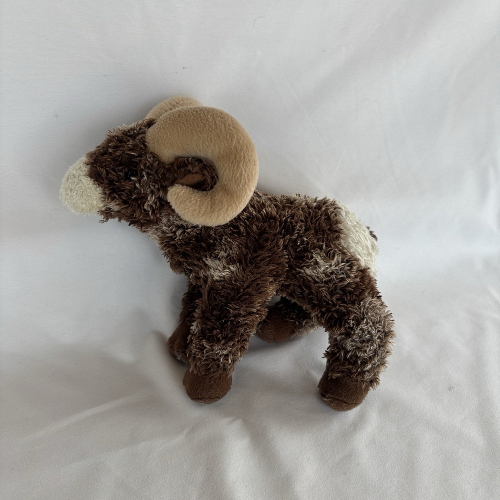 Douglas Cuddle Toys Brown Climber Bighorn Sheep Ram Plush Toy 8" Stuffed Animal